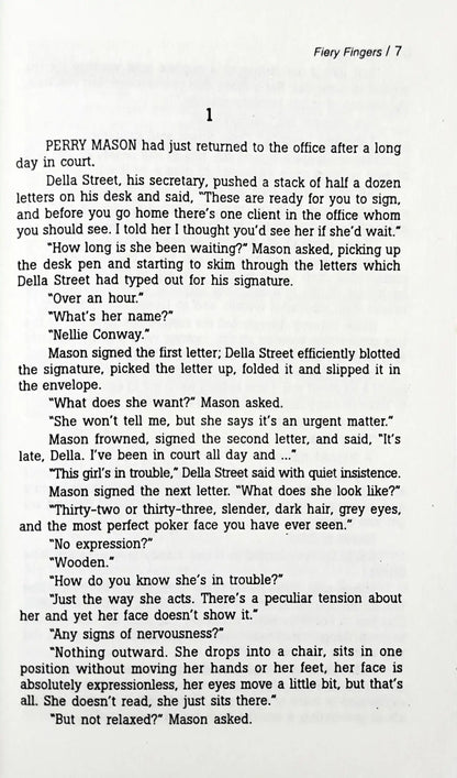 Perry Mason #37 : The Case of the Fiery Fingers