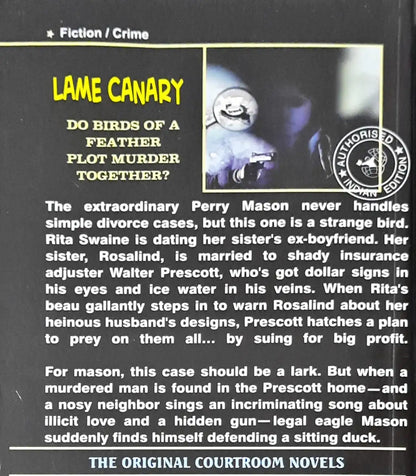 Perry Mason #11 : The Case of the Lame Canary