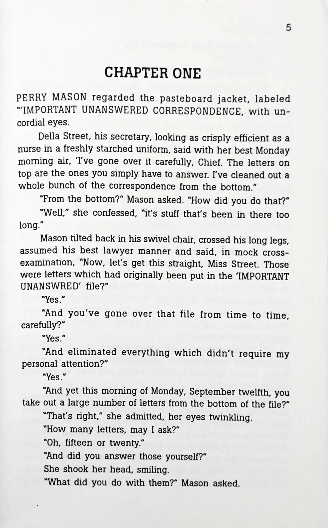 Text from the book the Case of the Perjured Parrot