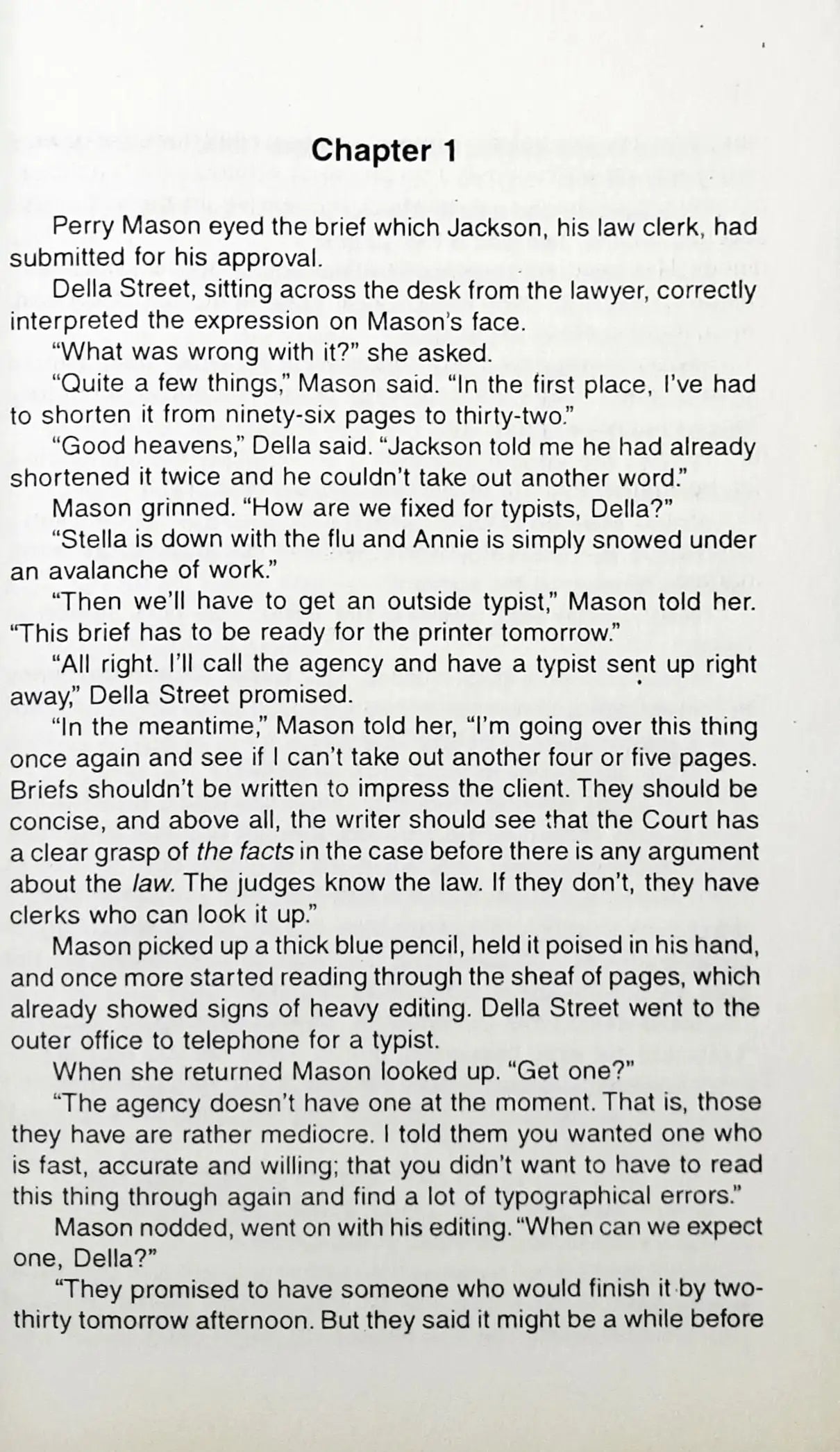 Perry Mason #49 : The Case of the Terrified Typist