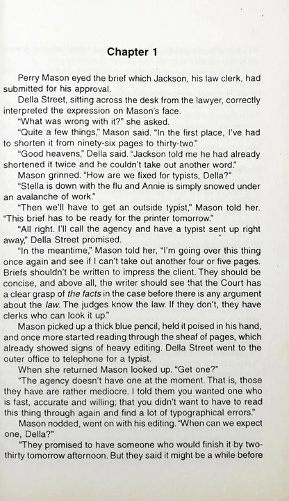 Perry Mason #49 : The Case of the Terrified Typist