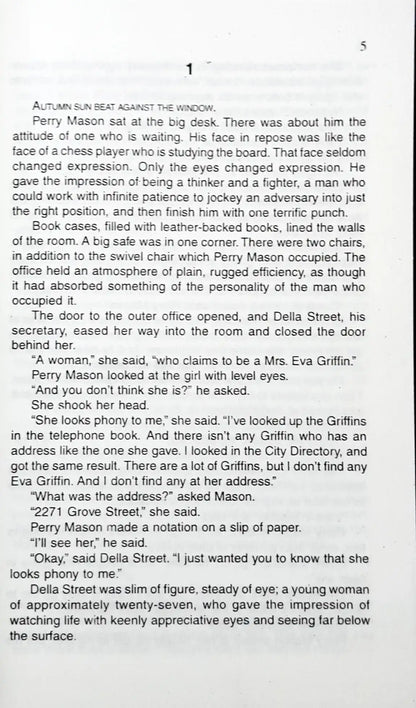 Perry Mason #1 : The Case of the Velvet Claws