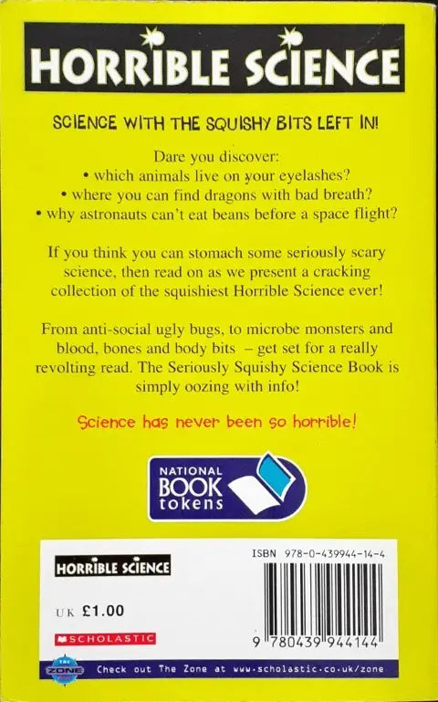 Shocking Science Book Horrible Science The Seriously Squishy Science Book (P) – Books and You