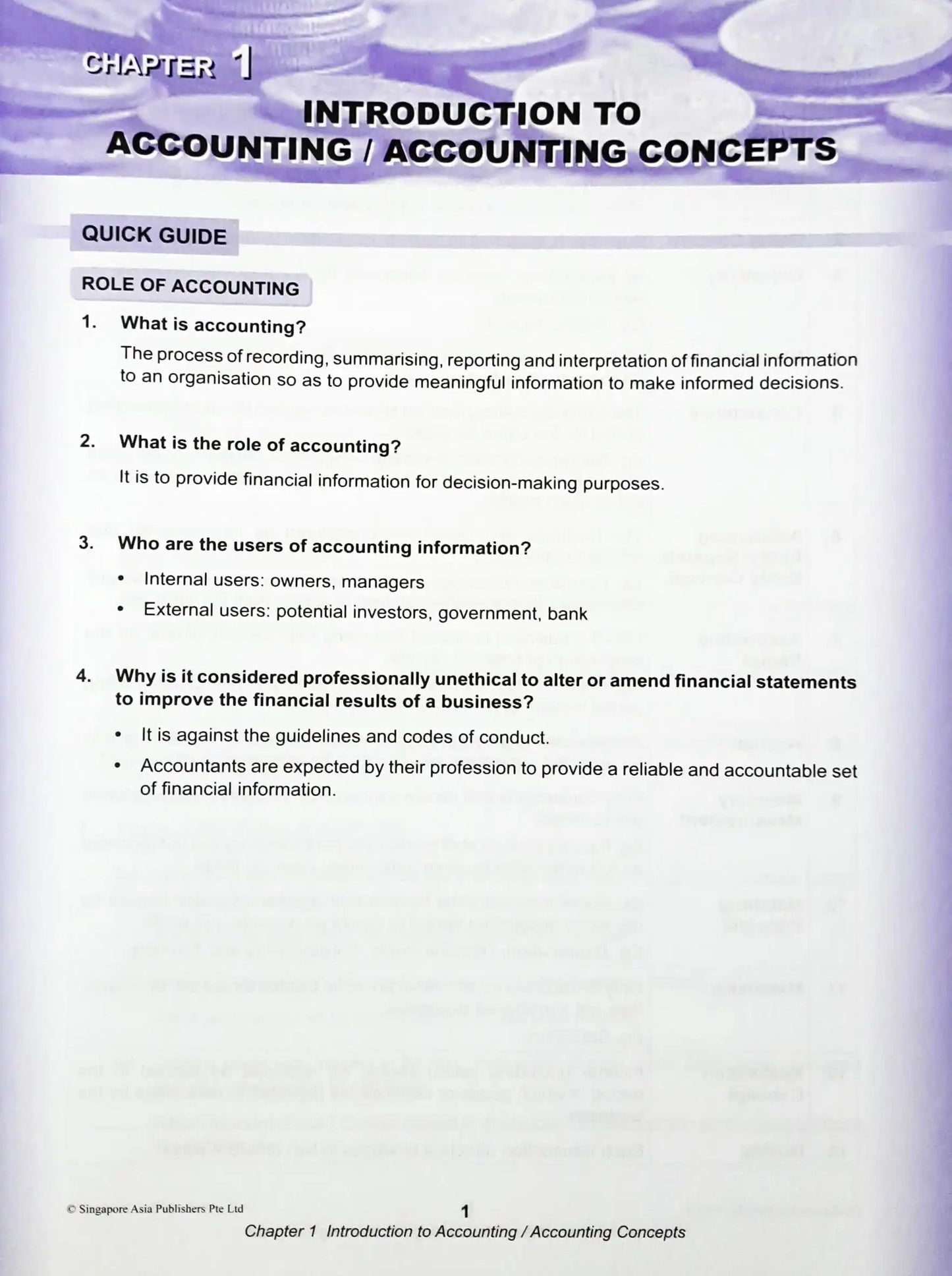 SAP The Ultimate Book For Principles of Accounts For Upper Secondary