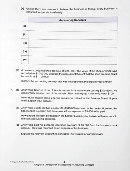 SAP The Ultimate Book For Principles of Accounts For Upper Secondary
